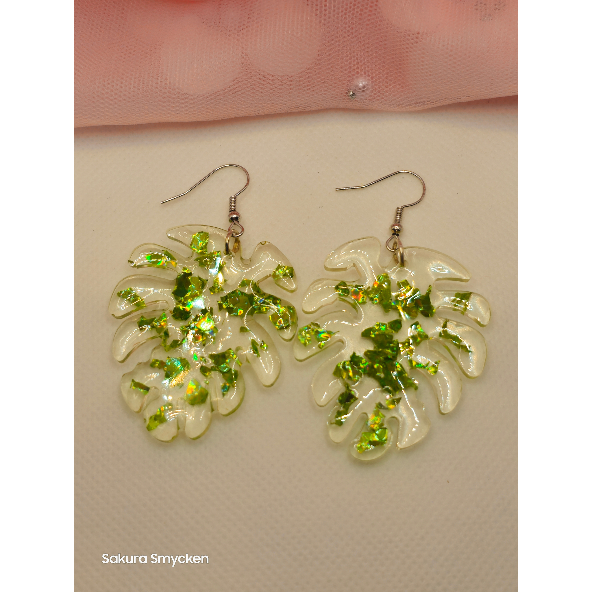 Elegans med Grönt Glitter