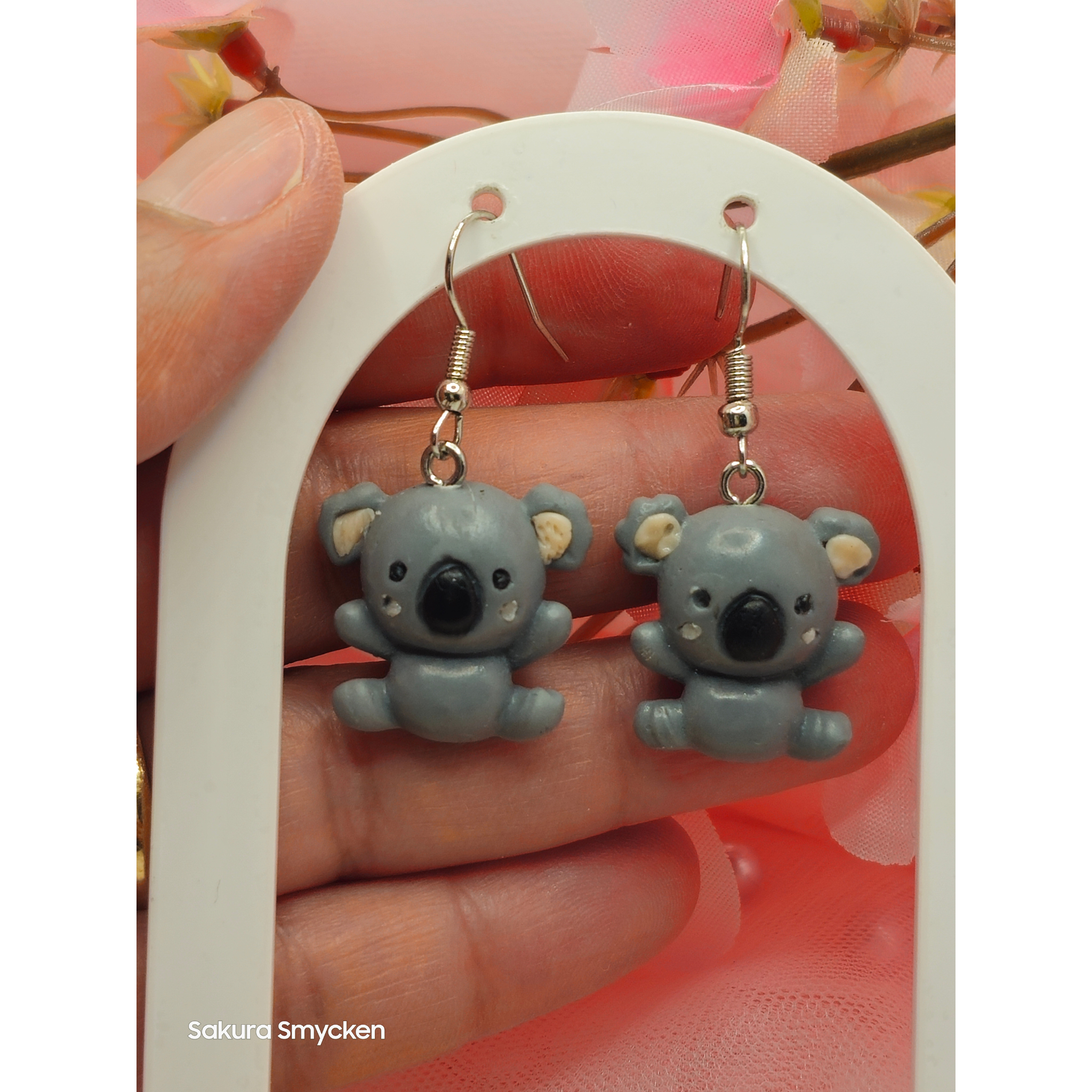 Handgjorda Koala-örhängen